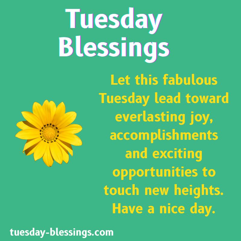 Happy Tuesday Blessings